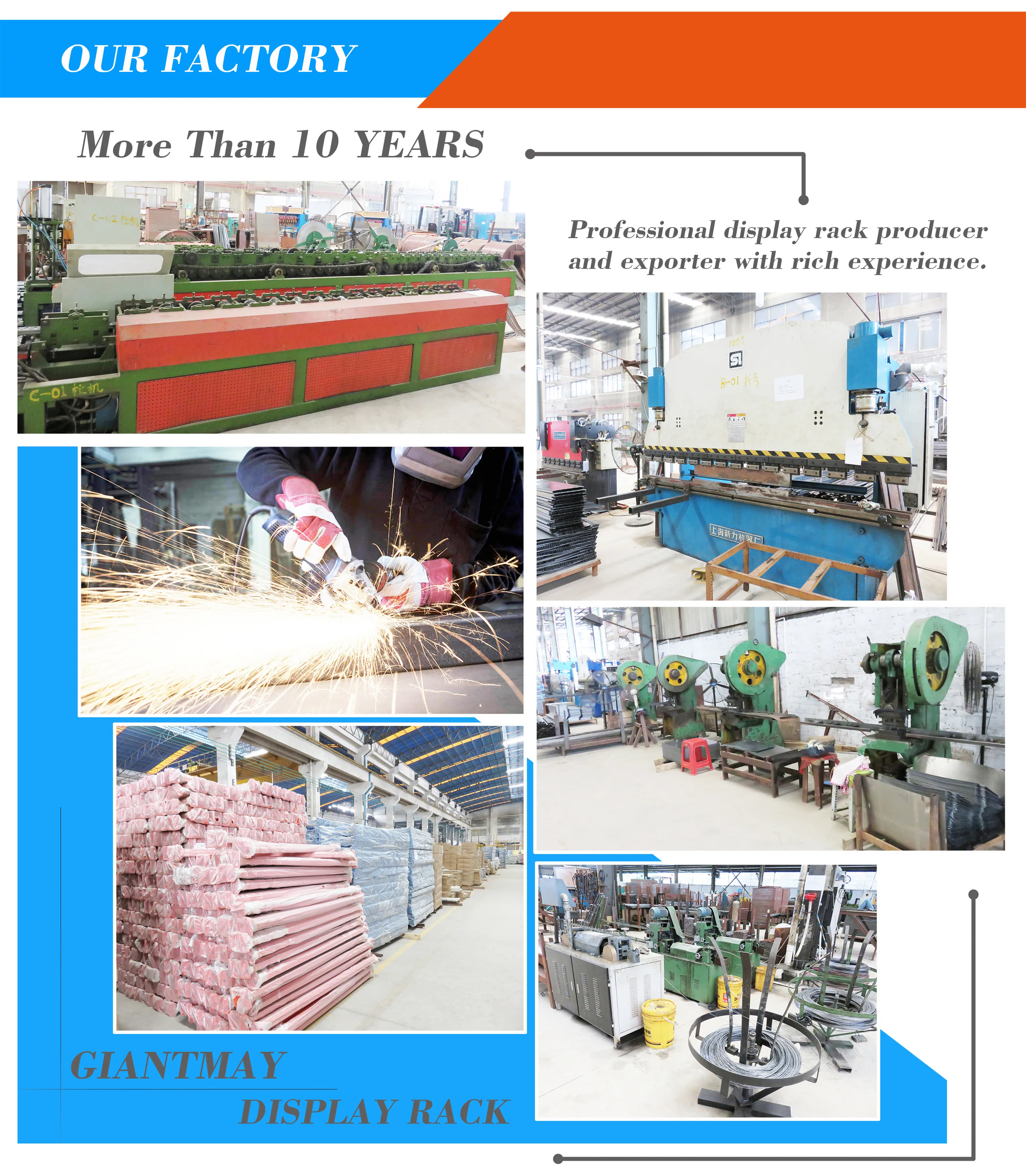 Multi-Function Standing PegBoard Display Rack for Hardware Retail Display and Tool Storage