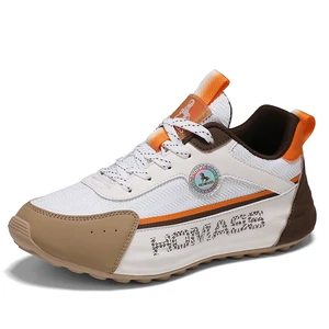 2026 Men's Fashionable White Sports Skateboard Shoes Mesh Autumn Summer Winter Spring College Boys' Campus Running Sneakers