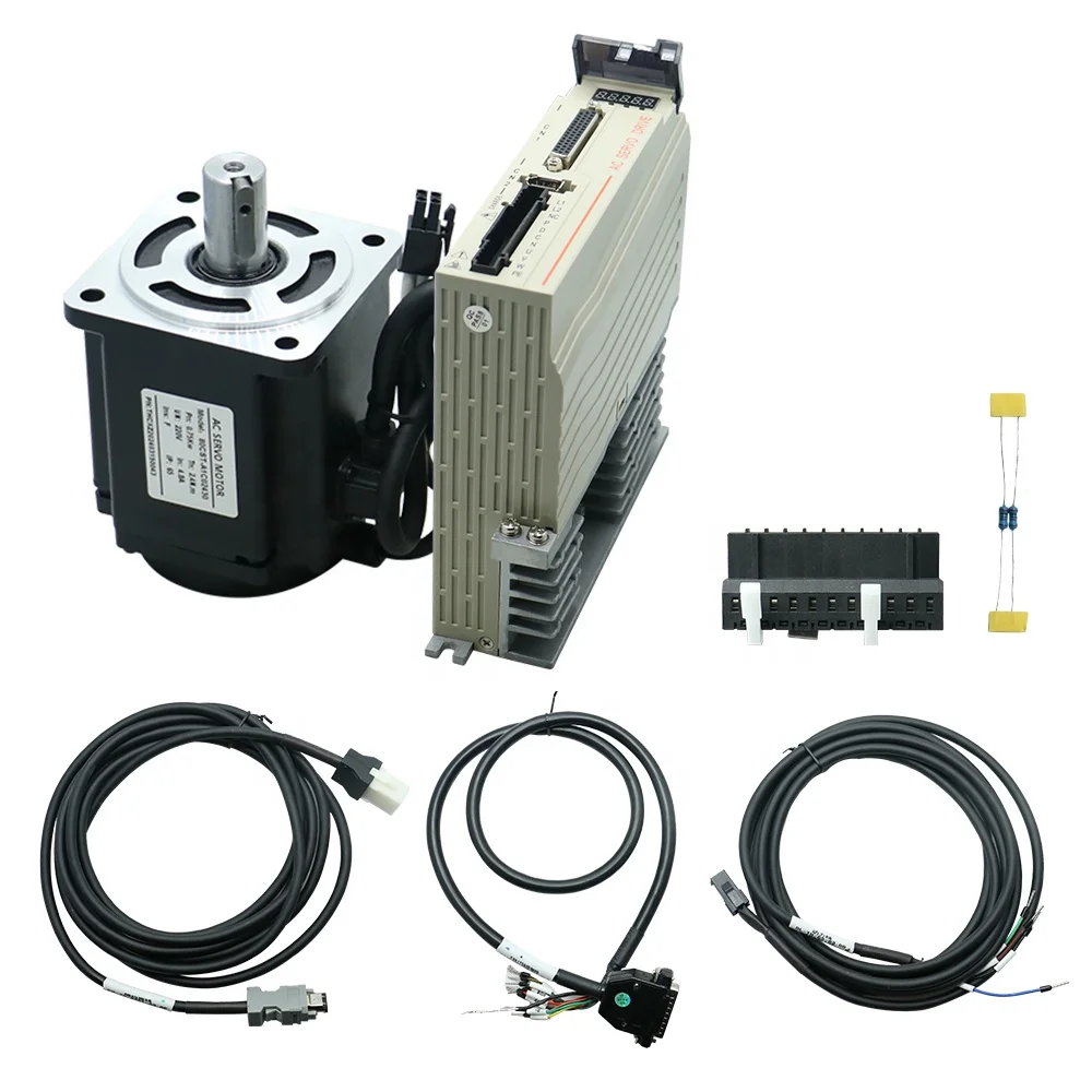 HLTNC Cheap Price Servo Motor Kit 80CST-A1C02430  2.4NM,750W 220V 4.8A  C30-L15A-GABN 50 to 60 HZ 220V 7A Use for CNC