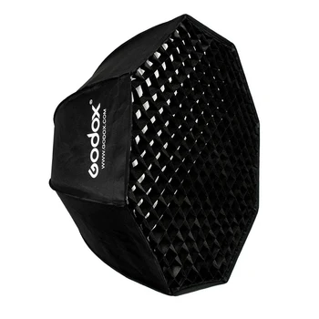 Godox 47 Inches 120cm Octagon Umbrella Soft Box with Grid and Bowens Mount for Studio Portrait Product Photography