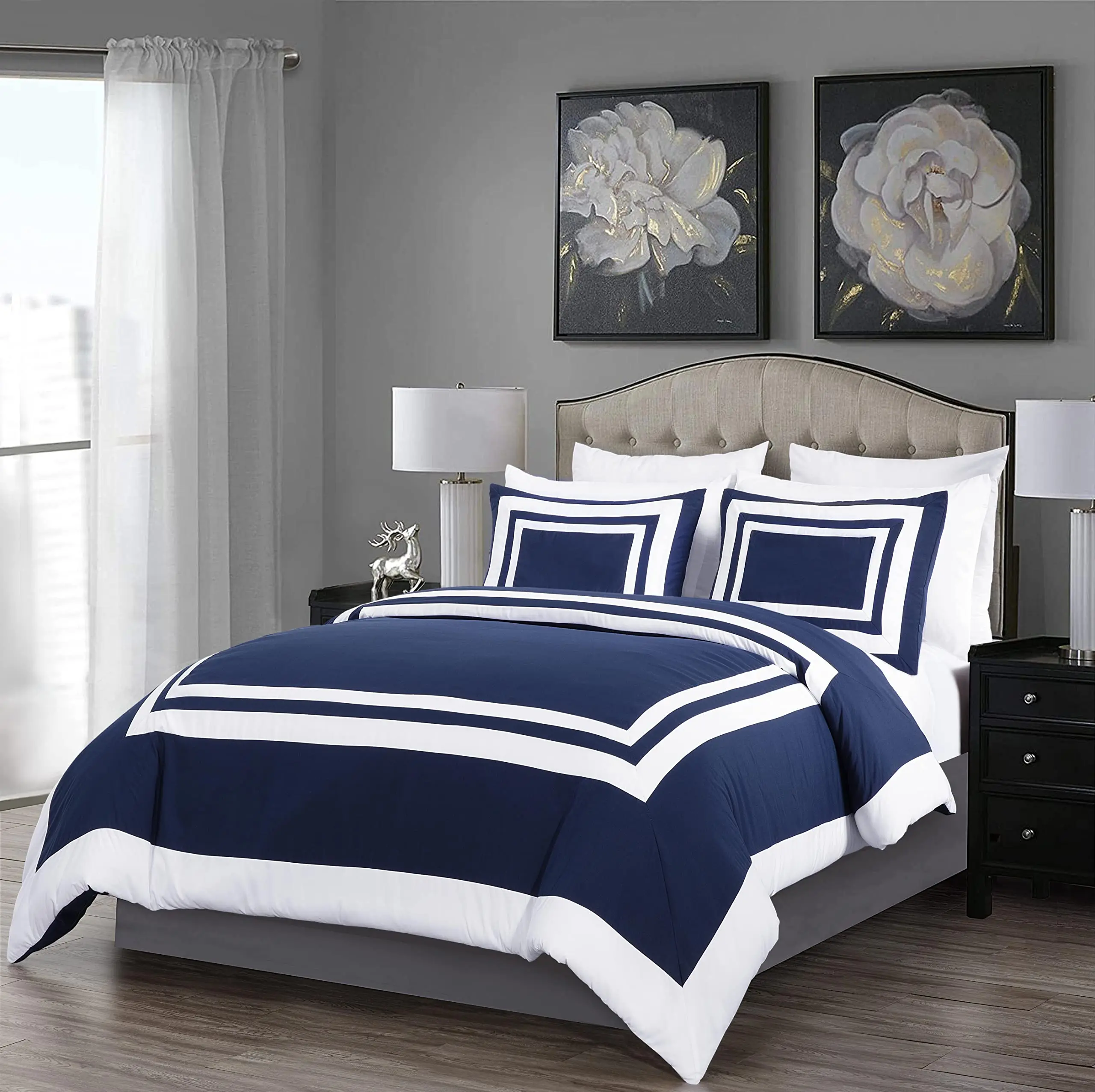 QSY Collection Wyatt 7-Piece Hotel Style Comforter Set, image size:2560x2553