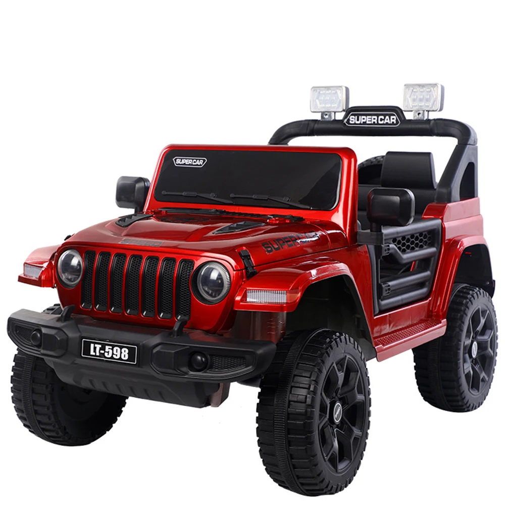 Cross-border Children Four-Wheel Electric Baby Remote Control Rideable Double-Seater Four-Wheel Drive Off-Road Swing Kid's Car
