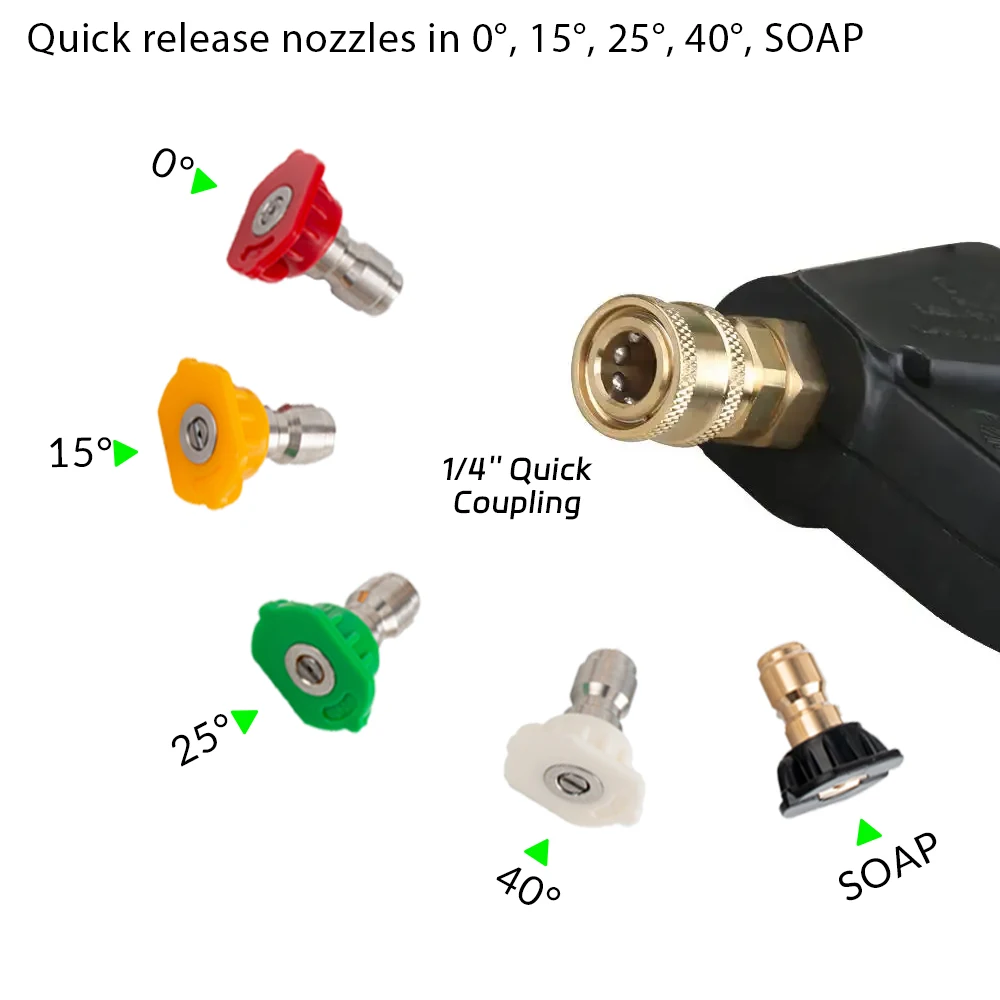 SPS 5000psi 350bar High Pressure Jet Water Spray Gun Car Washing Spray Gun Pressure Washer Gun