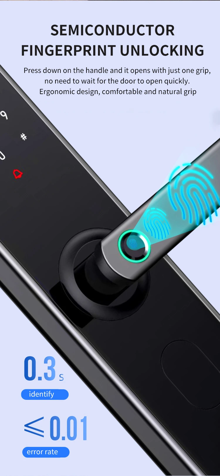 Fingerprint Intelligent Keyless Smart Door Lock