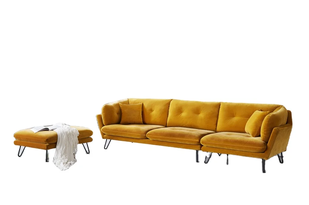 Modular Leather Sectional Sofa Set with Nice Design for Living Room Hotel or Apartment Made of Wood Imported From China