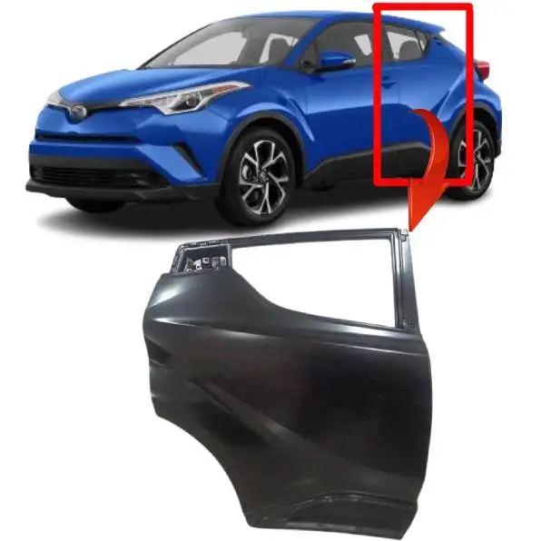 car left or right rear door for Toyota C-HR CHR 2018 2019 accessories body kit