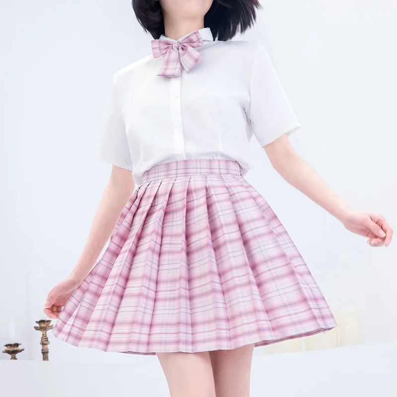 Saia plissada xadrez Kpop, saias de uniforme escolar japonês Kawaii para  primavera e verão, roupas femininas - Temu Portugal