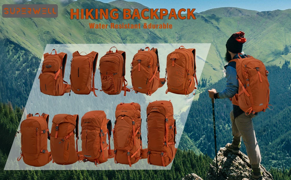 Small Hiking Backpack, 25L Lightweight Travel Backpacks Hiking Daypack ...