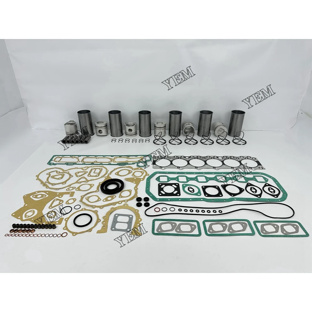 6BB1 Engine Rebuilding Kit With Cylinder Gaskets Piston Rings Liner for Isuzu