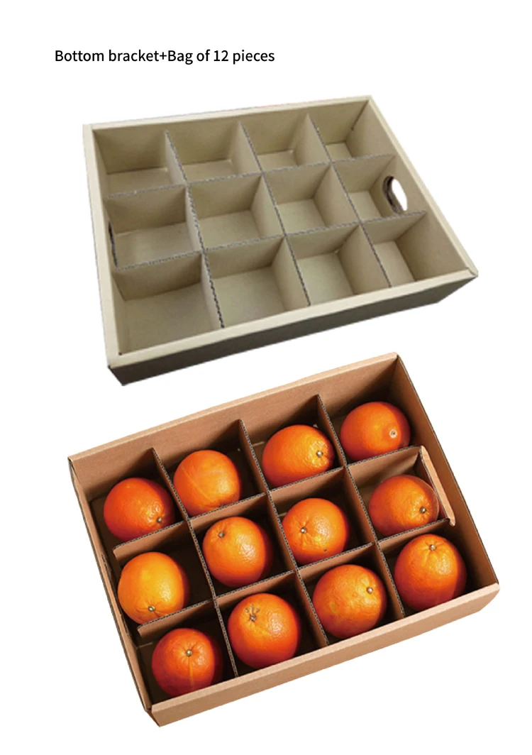 Delivery Fresh Fruit And Vegetable Packaging Corrugated Paper Customize