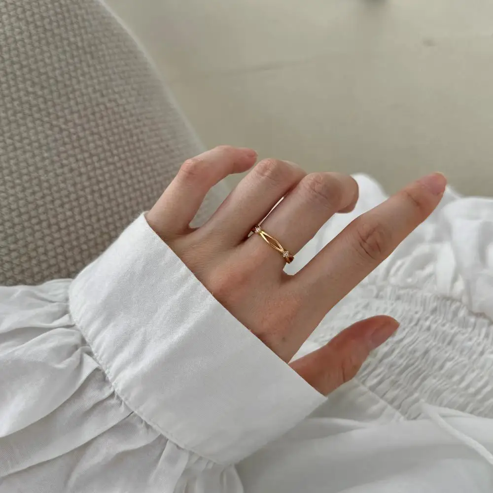KAKODIY Drop Shipping Knot Ring Women Wedding Engagement 925 Sterling Silver Ring detail 4