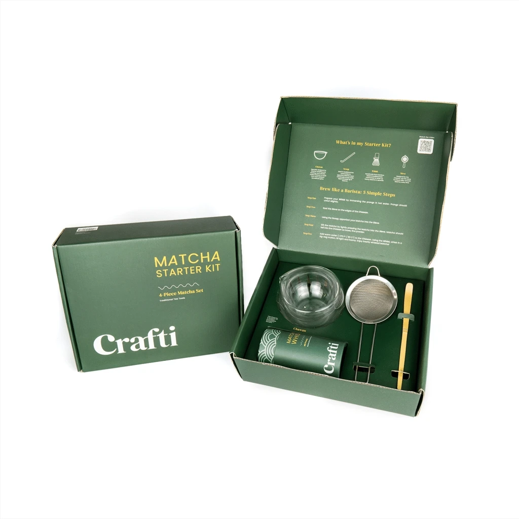 Matcha Making Kit Box Custom Empty Matcha Powder Kit Tools Set Matcha Gift Box