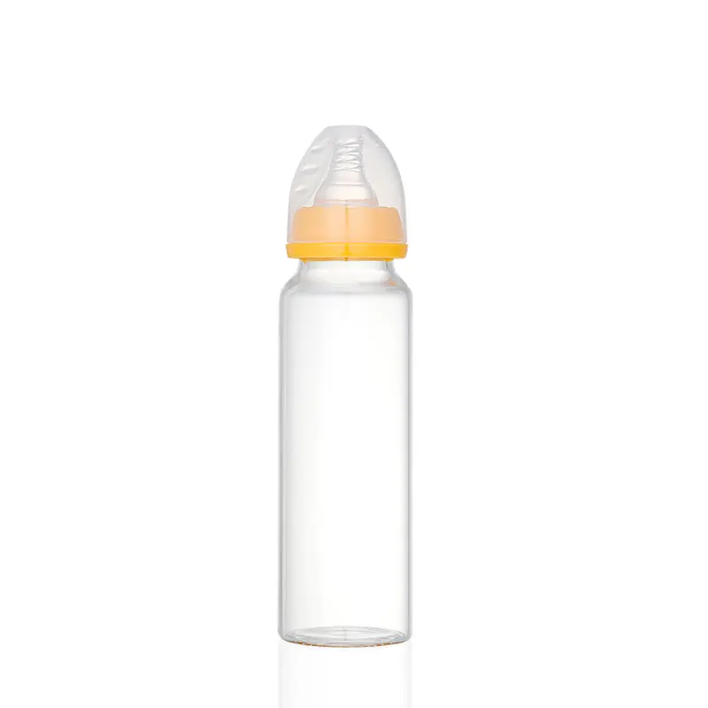 240ML Custom Anti Colic Eco Friendly Baby Milk Clear Baby Bottles Newborn Bottle Oem Glass Water Bottle
