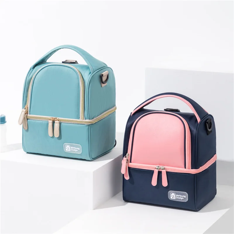 Large Capacity Insulated Breast Milk Cooler Bag With Ice Pack