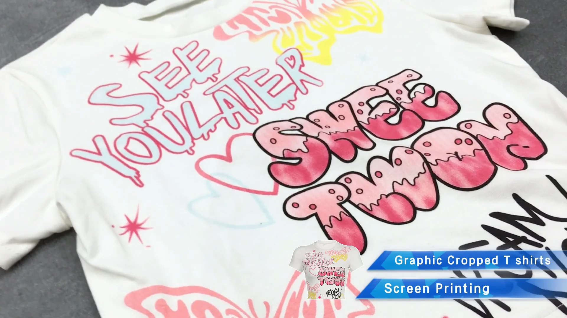 Dopaminedressing Wholesale Screen Printing Graphic Cropped T Shirts For Women Buy Cropped T