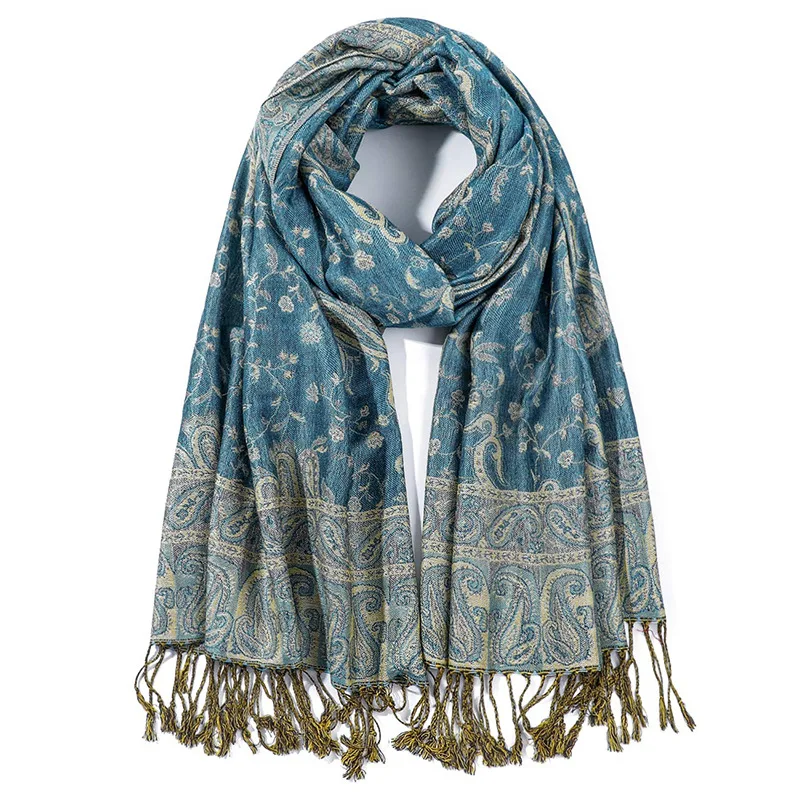 Shop Our Autumn/winter Vintage Jacquard Pashmina Scarves