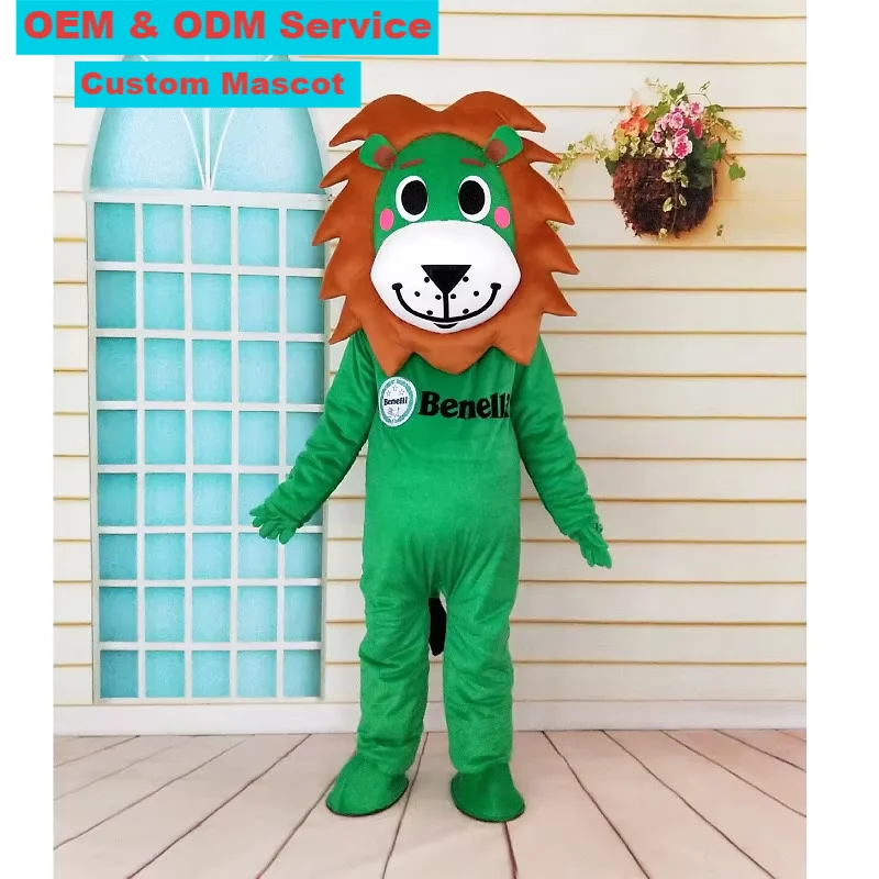 Kinqee Custom Walking Lion Mascot Costume Inflatable Advertising Doll Suit for Adult Promotional Events