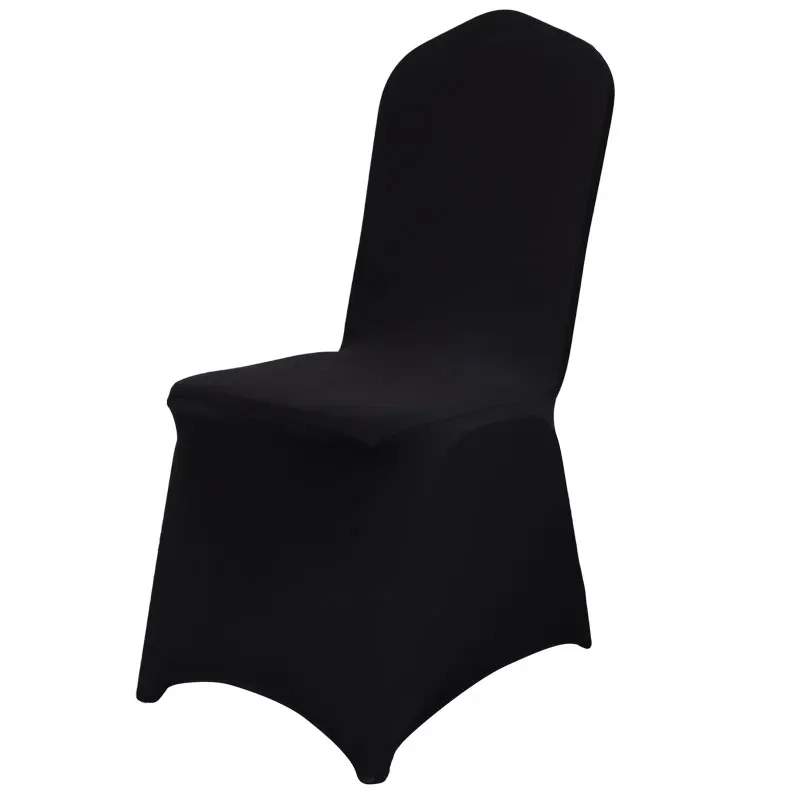 White Polyester Spandex Banquet Wedding Chair Cover Hotel Meeting