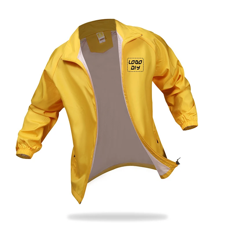 Advertising 2021 New Design Windbreaker Customized Long Sleeve Pullover Windbreaker With Logo Printing