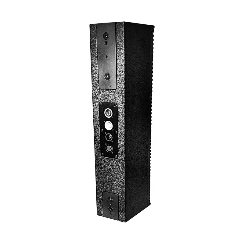 2 Pcs L4 Active Column Speaker Line Array with Neodymium Magnet Hi-Res Audio Portable Design Wood Shell Durable & Eco-Friendly