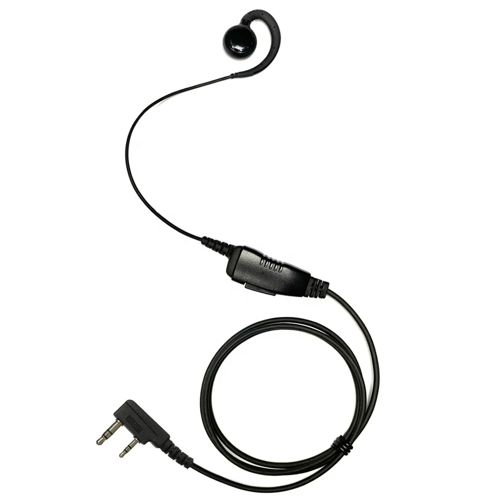 Handsfree Stereo Mobile Audionic Wired Security Earbud Earphone With Lapel  PTT for NX-240 NX-348 NX-320 TK-3160 TK-2102