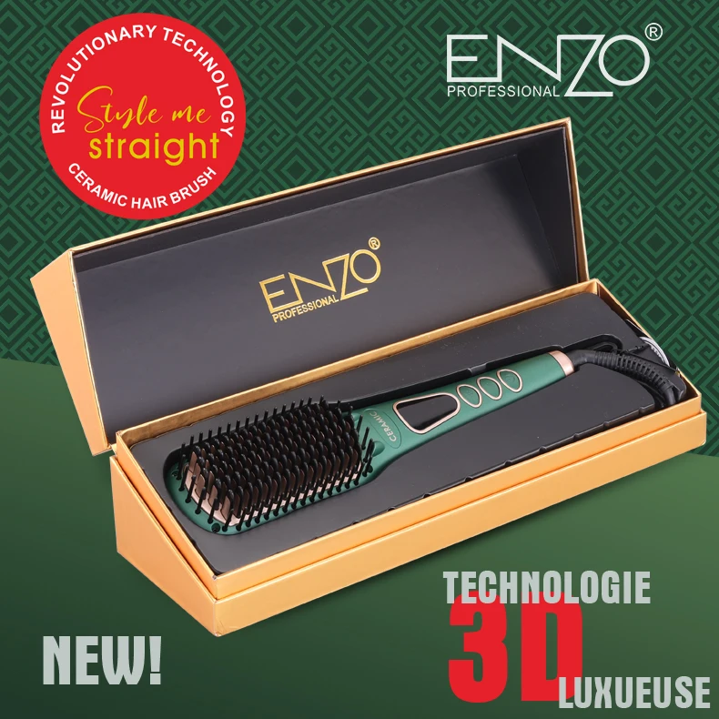 ENZO EN-4105 Ceramic Electric Hot Comb – Fast Heating Hair