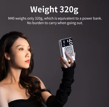 ZHIYUN FIVERAY M40 40W Mini LED Video Light 2700K ~ 6200K Pocket Light for Studio Photography Live Streaming Vlogging Portrait detail image