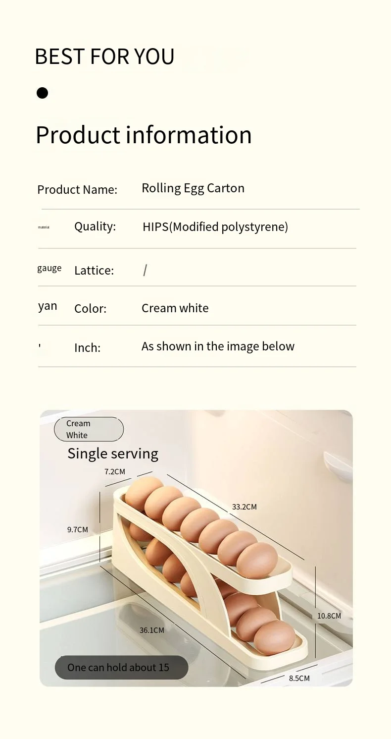 Egg storage box Side of refrigerator storage rack Kitchen special for egg tray Food grade multi-layer egg carton manufacture