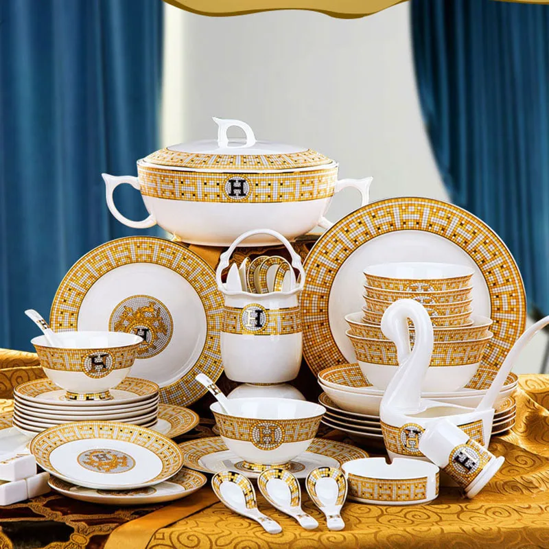 kitchen and dining tableware dinnerware set supplier for western hotel and  restaurant porcelain acropal plate bowl cup set-Two Eight