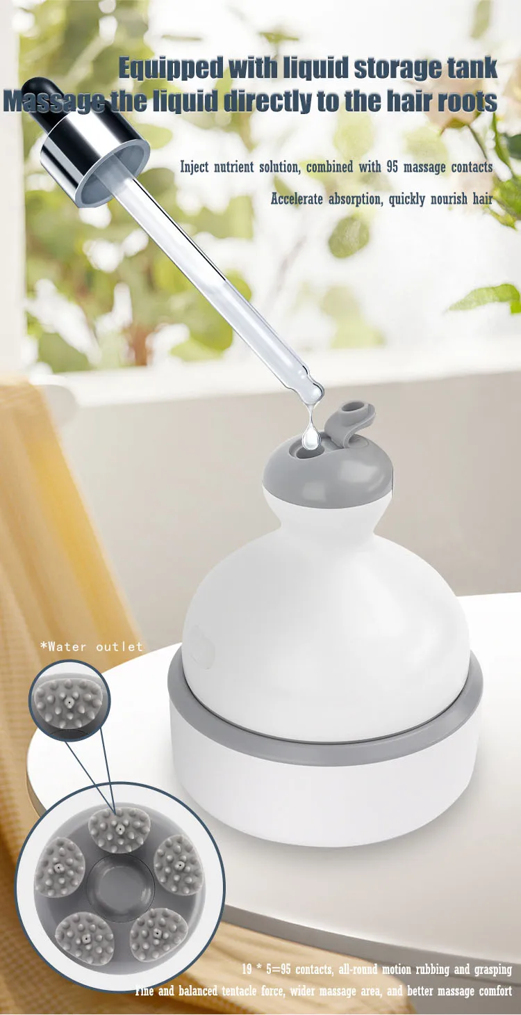 Factory Wholesale Ems Scalp Head Massage Electric Handheld Massager For