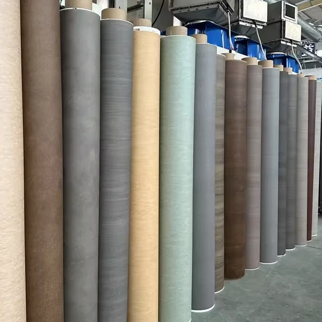 2024 New Colorful Wood Grain Design PVC Film Manufacturer PVC Membrane Factory Price Foil for Kitchen