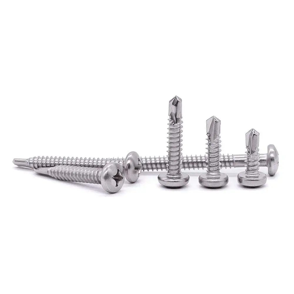 304 stainless steel round head self tapping small screws M1 M1.2 M1.4 M1.7 M2 M2.3 factory