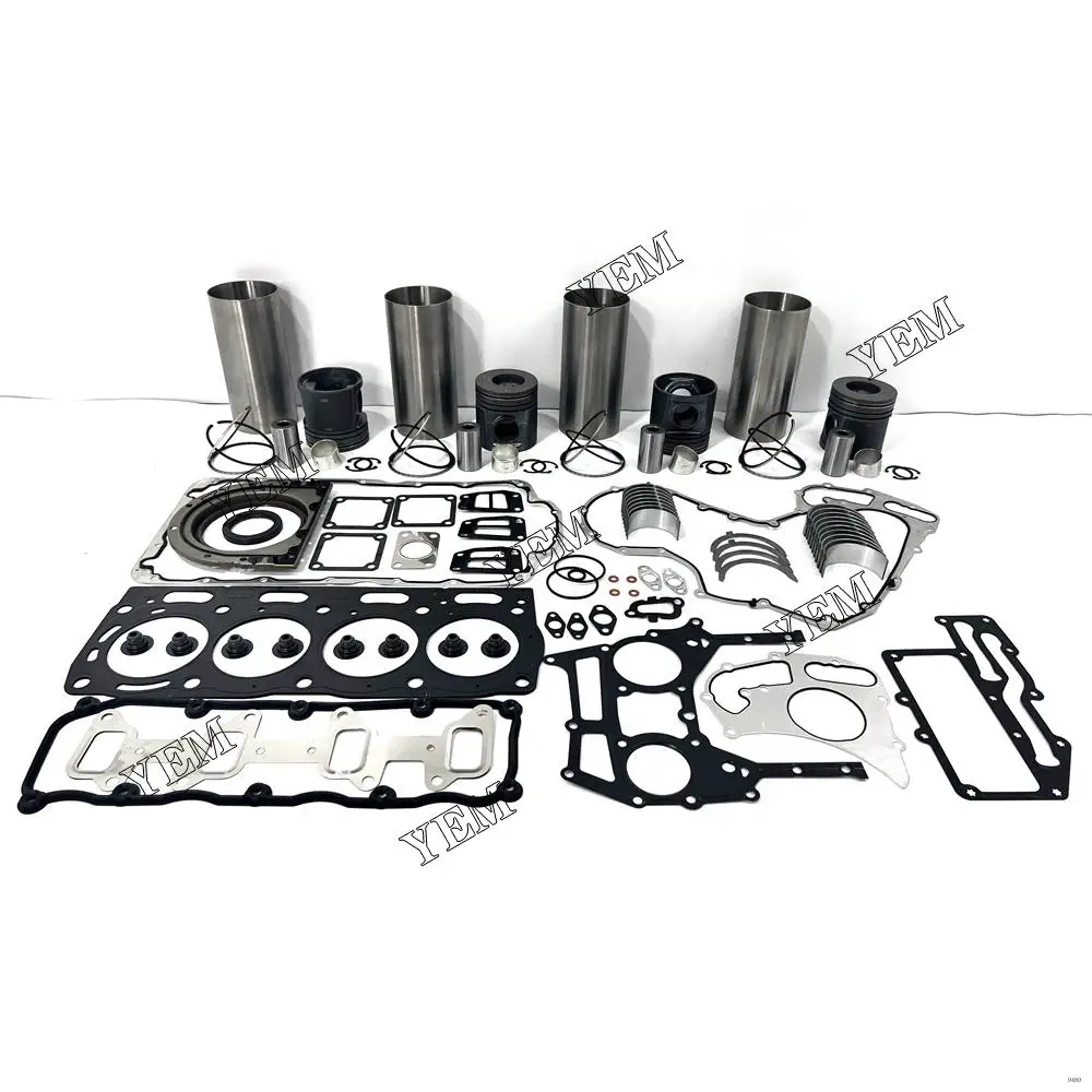 Overhaul Kit With Engine Bearings Cylinder Piston Rings Full Gasket Kit Fit for Perkins 1104C-44