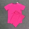 Maglietta rosa + pantaloncini