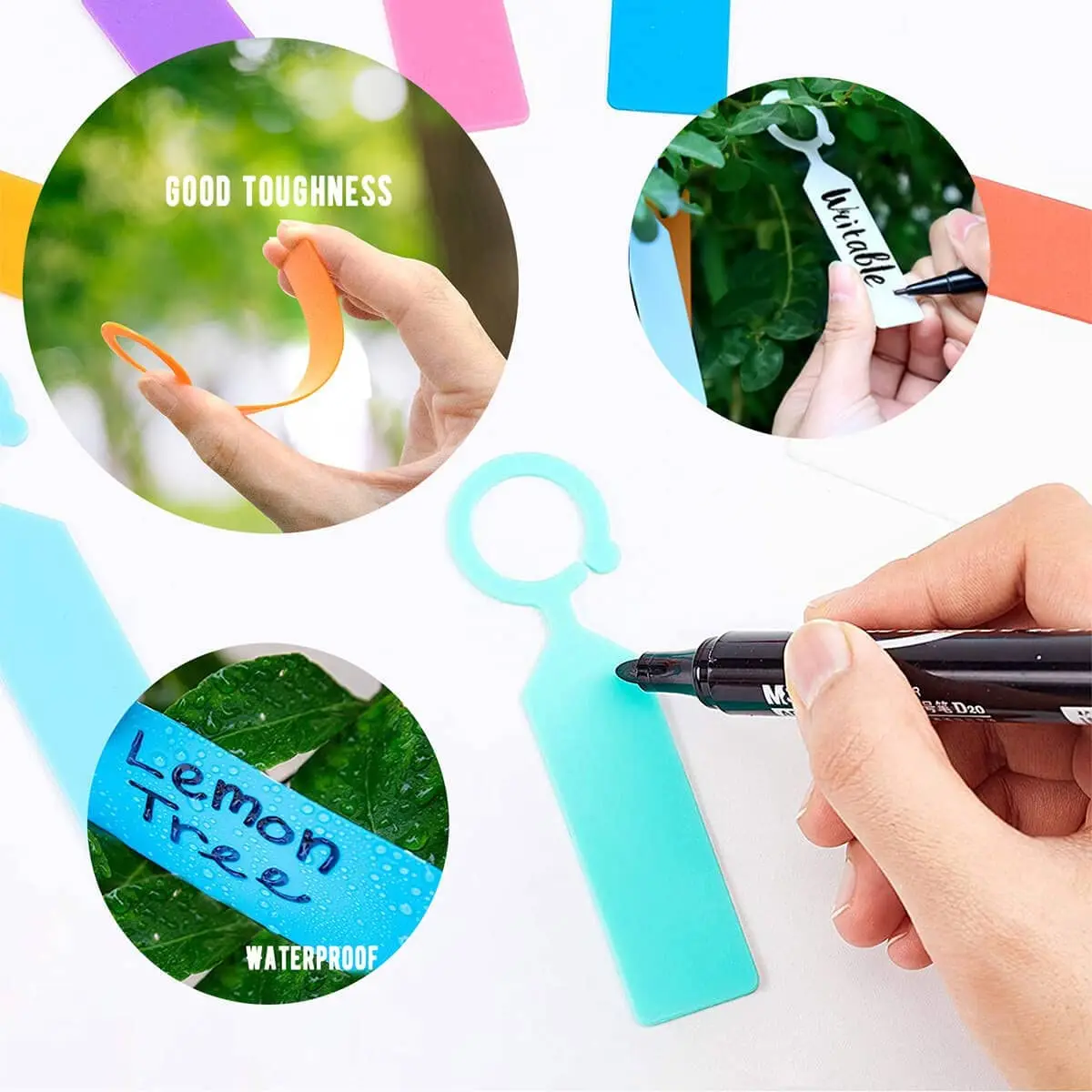 100Pcs Plant Plastic Labels Garden Supplies Nursery-Taobao