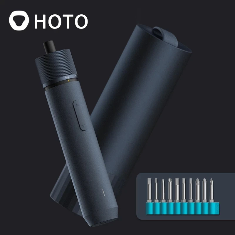 HOTO Cordless Electric Screwdriver Set with 12pc Bits Small Portable Mini Electric Screwdriver Rechargeable Battery with USB
