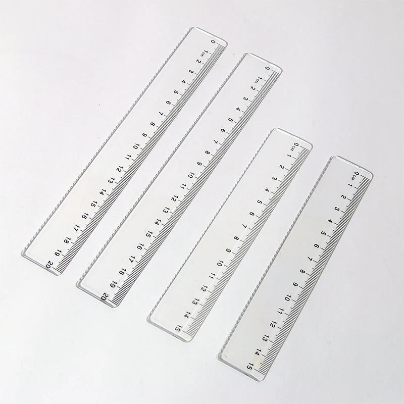 transparent plastic ruler 6 inch 15cm
