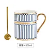 Blue  porcelain single cup + spoon, standard pack