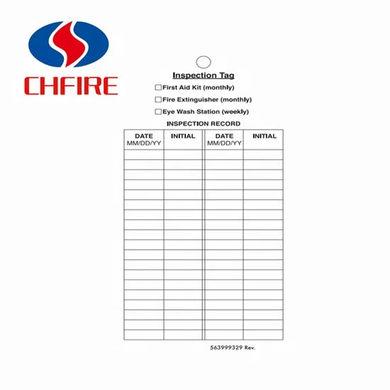 Design Your Own Fire Extinguisher Tags,Yearly Inspection Record Tags,Extinguisher Inspection Tag