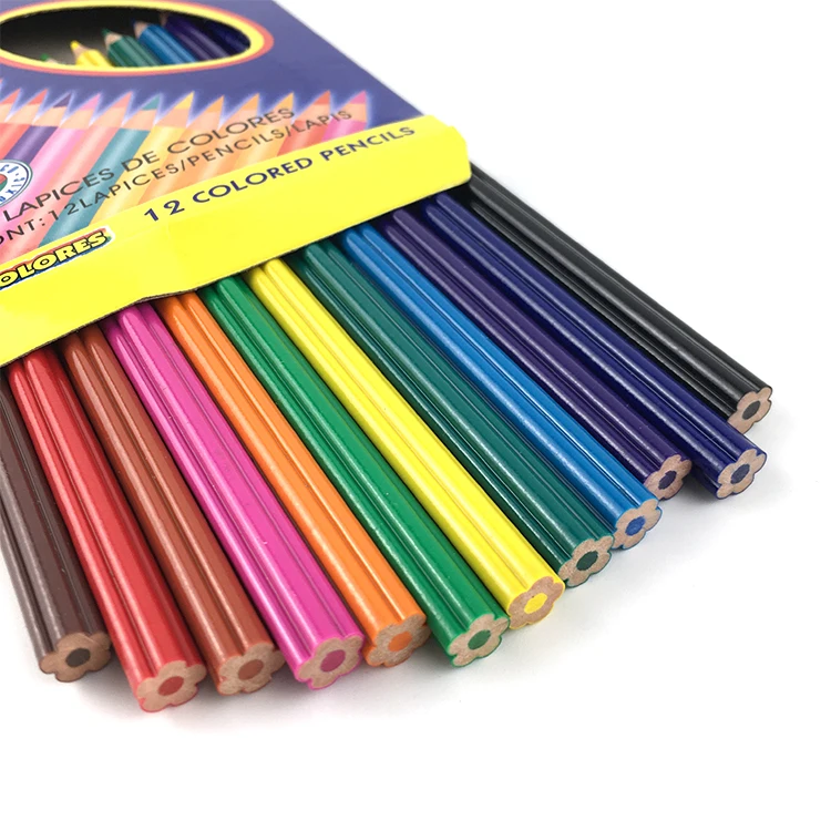 Новое поступление без дерева 7-дюймовый художественный Рисунок Радужный цветной карандаш