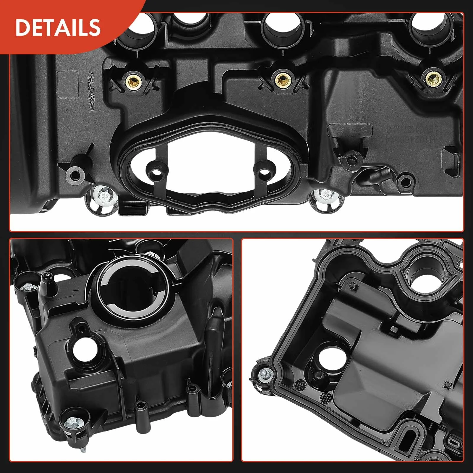 Engine Valve Cover For Mini Cooper 2014-2019, Cooper Clubman 2016-2019, Cooper Countryman 2017-2019  L3 1.5L DOHC #11127611277 details