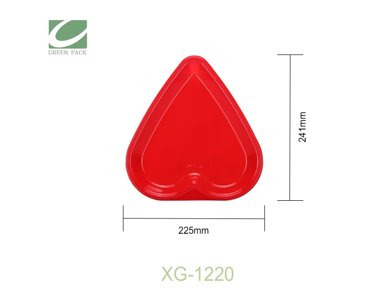 Heartshaped Take Away Disposable Sushi Tray With Lid For Lover Honey