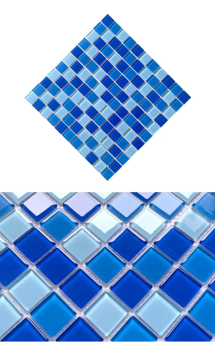 Foshan Color 300x300mm Floor Glass Mosaic Tiles For Swimming Pool Tile ...