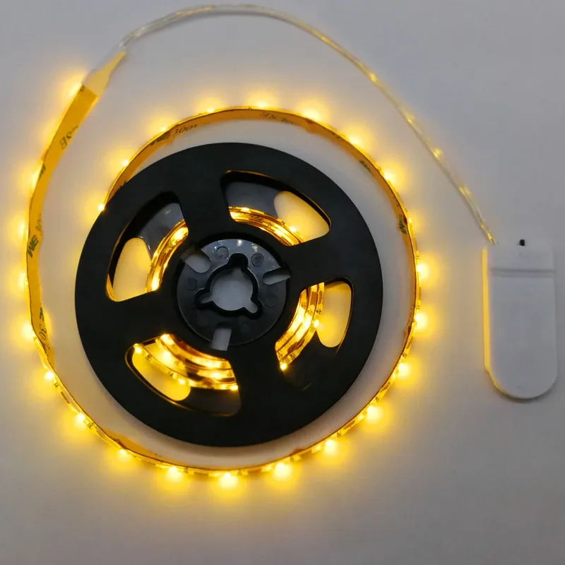 CR2032 Battery Box Ws2812b Ws2812 Sk6812 Ws2813 RGB IC Led Strip Wholesale 5v RGB Addressable  Led Strip Smart Strip Lights