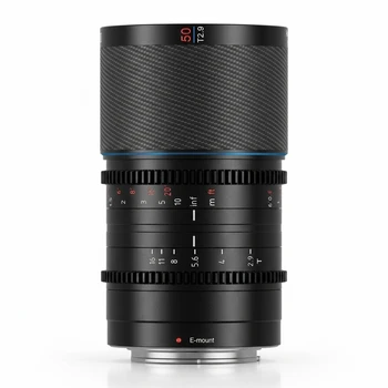 SIRUI Saturn 50mm T2.9 1.6X Full Frame Carbon Fiber Anamorphic Lens, Cine Lens Less Than 500g (Nature Flares, E Mount)