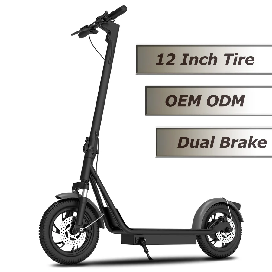Qmwheel M12 Long Range Escooter 12 Inch Fat Tire Two Wheel Aluminum Fast Electric Scooter For