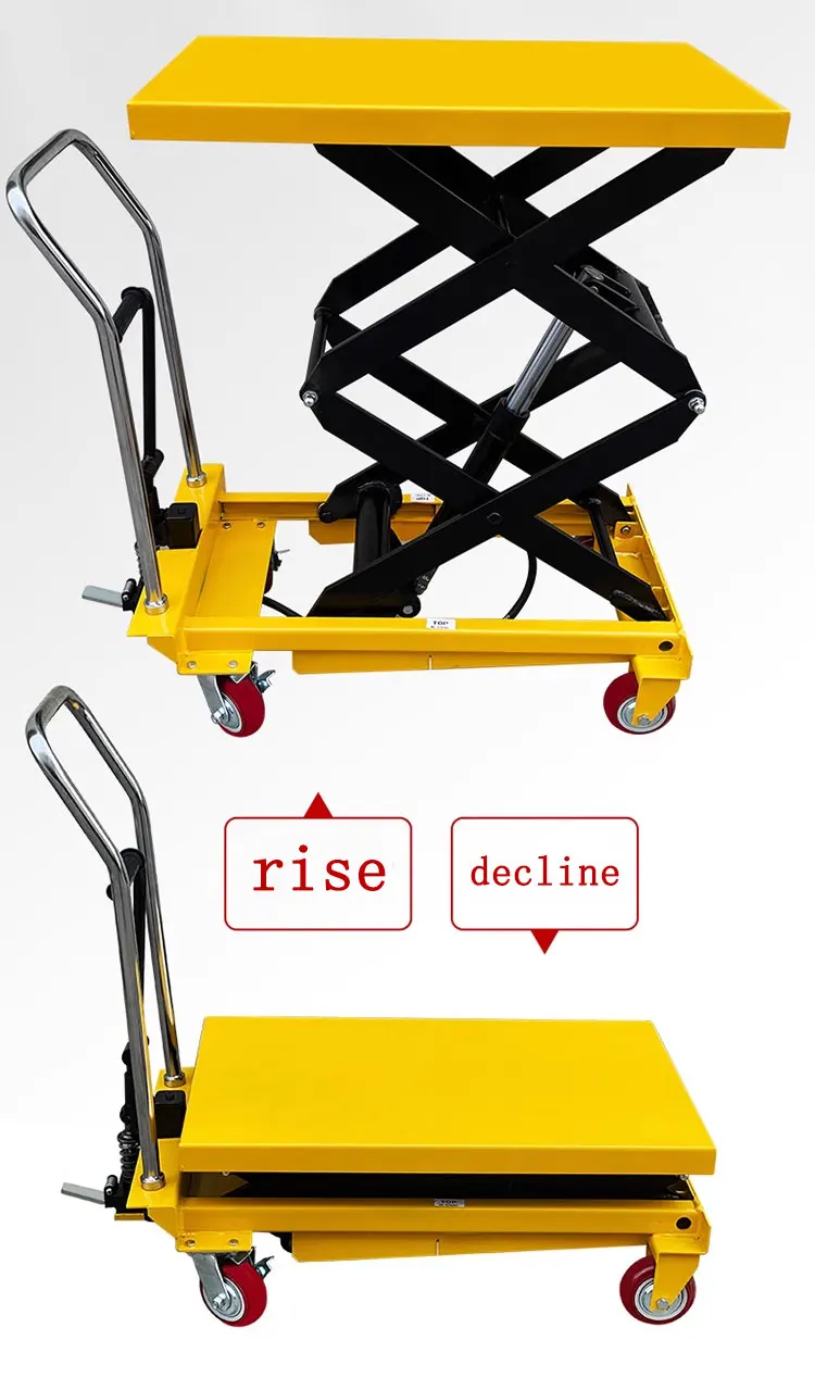 Small Mini Movable Lift Scissor Platform 2m 500kg 1000kg
