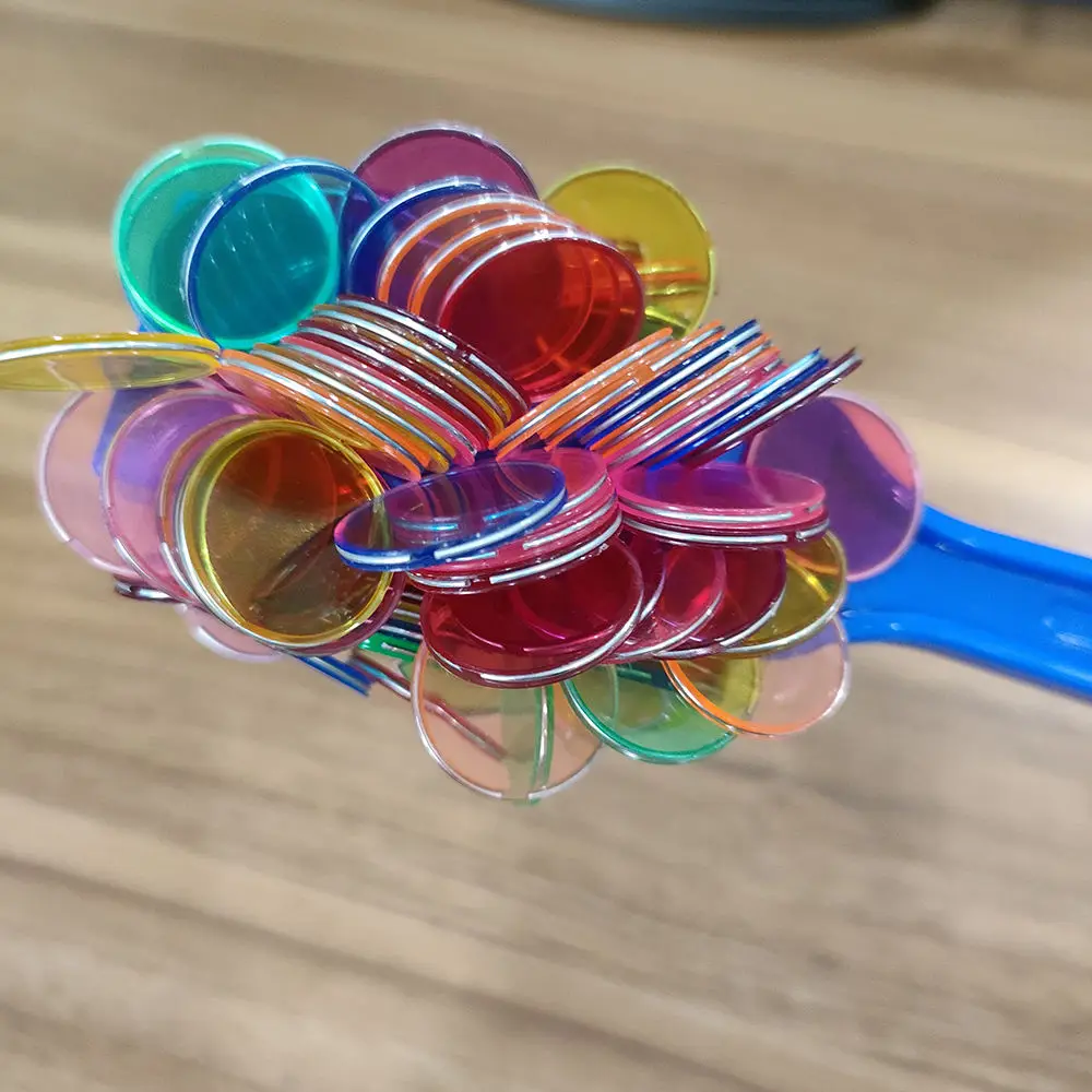 Оптовая продажа пластиковая круглая школьная игра Обучающие чипы магнитная палочка для