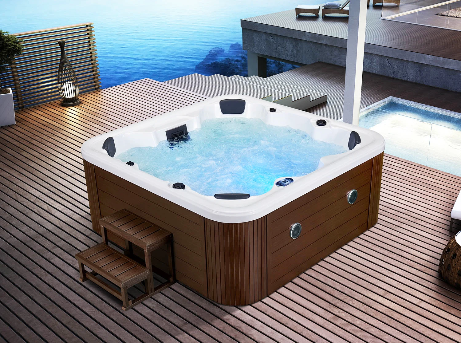 Europe Balboa Control 140 Jets Whirlpool Outdoor Spa Hot Tub With Jacuzzier Function Buy Hot