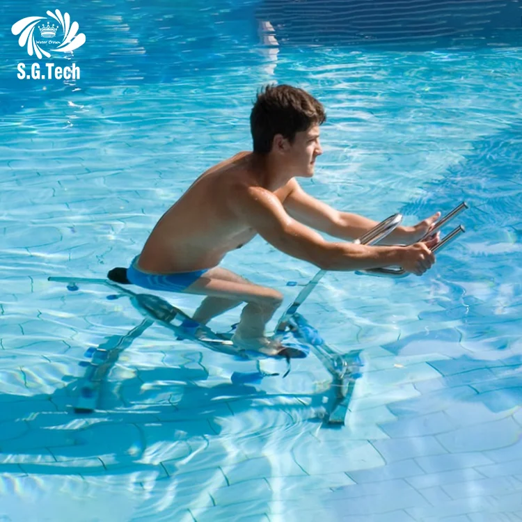 Aqua Cycling Cycling In Swimming Pool Underwater Weight Training